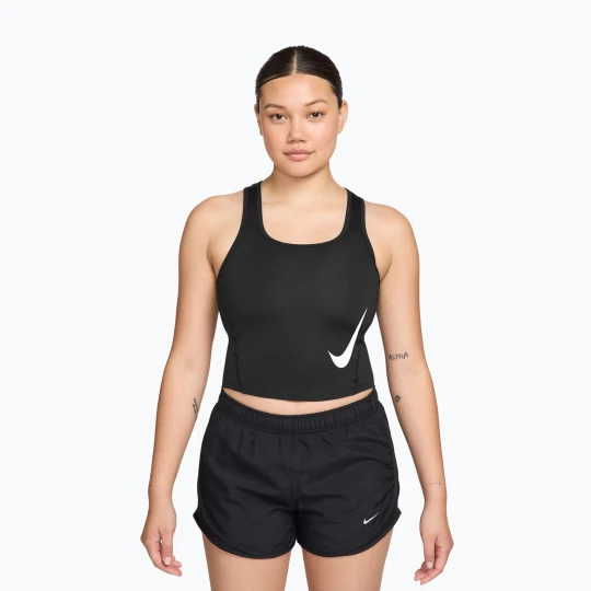 Zdjęcie produktu Koszulka do biegania damska Nike Swoosh Run Dri-Fit black / white