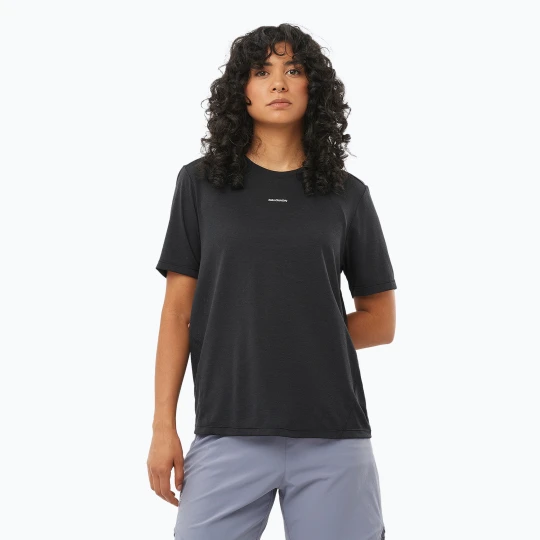 Zdjęcie produktu Koszulka do biegania damska Salomon SHAKEout Core deep black