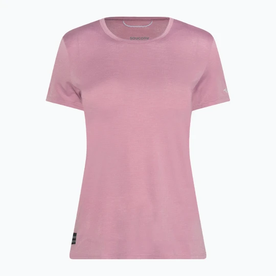 Zdjęcie produktu Koszulka do biegania damska Saucony Stopwatch orchid heather Różowy
