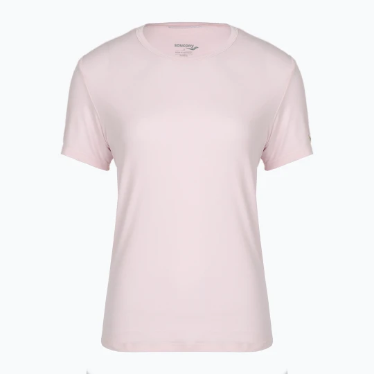 Zdjęcie produktu Koszulka do biegania damska Saucony Stopwatch silk heather Różowy