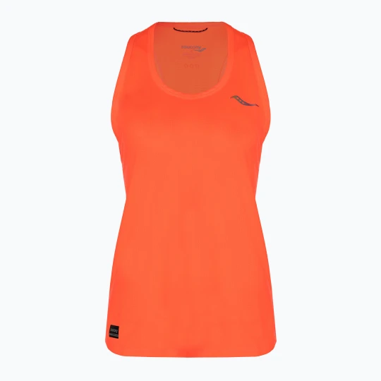 Zdjęcie produktu Koszulka do biegania damska Saucony Stopwatch Singlet vizi red