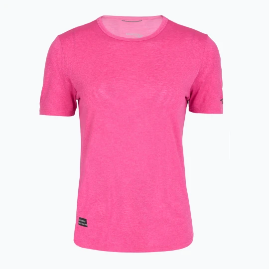 Zdjęcie produktu Koszulka do biegania damska Saucony Stopwatch SS fuchsia heather Różowy