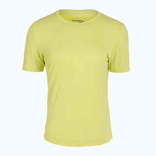 Zdjęcie produktu Koszulka do biegania damska Saucony Stopwatch SS sunny lime heather Żółty