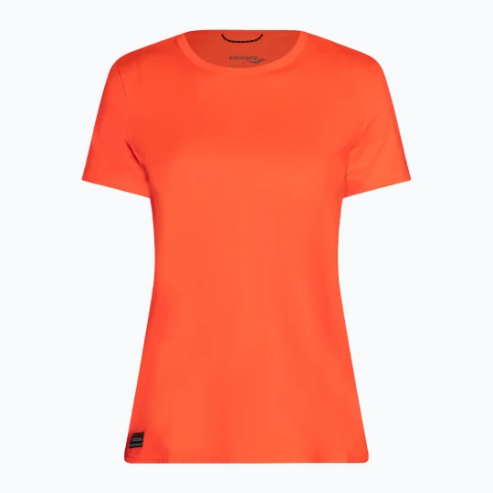Zdjęcie produktu Koszulka do biegania damska Saucony Stopwatch vizi red
