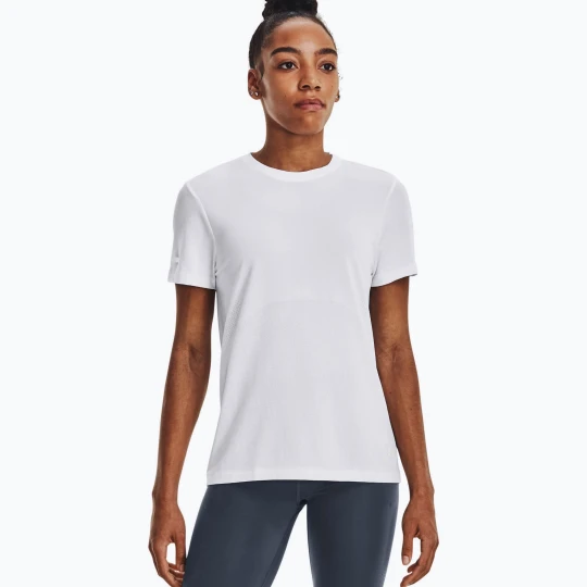 Zdjęcie produktu Koszulka do biegania damska Under Armour Seamless Stride white / white / reflective