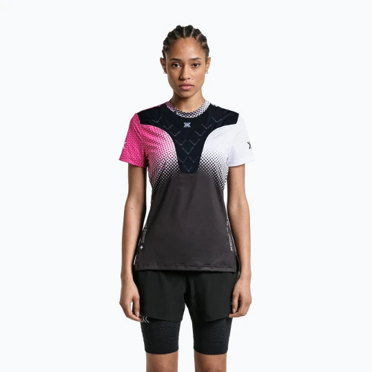 Zdjęcie produktu Koszulka do biegania damska X-Bionic Corefusion Run dot fade / neo pink / white Czarny