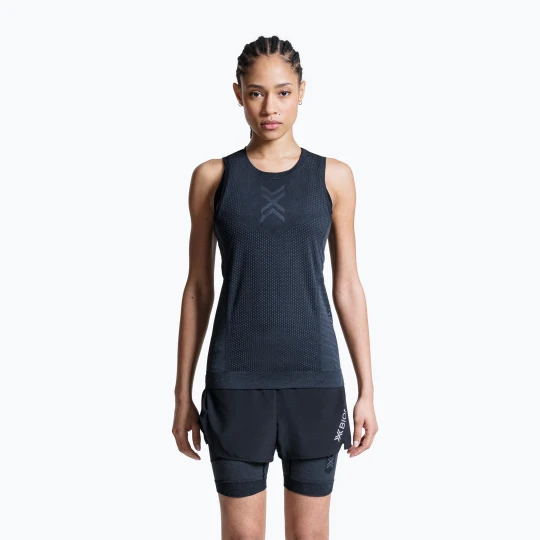 Zdjęcie produktu Koszulka do biegania damska X-Bionic Xceed Run x black / rhino grey