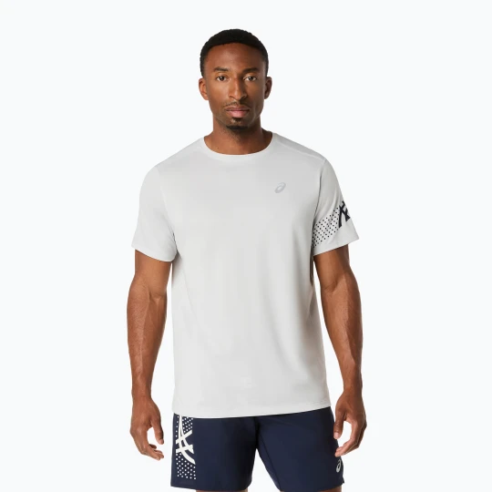 Zdjęcie produktu Koszulka do biegania męska ASICS Icon cloud grey/midnight