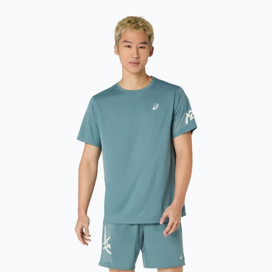 Zdjęcie produktu Koszulka do biegania męska ASICS Icon foggy teal Niebieski