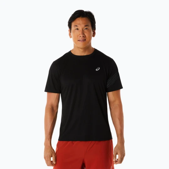 Zdjęcie produktu Koszulka do biegania męska ASICS Icon Top performance black/carrier grey