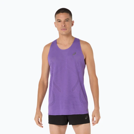 Zdjęcie produktu Koszulka do biegania męska ASICS Metarun Singlet edo purple Fioletowy