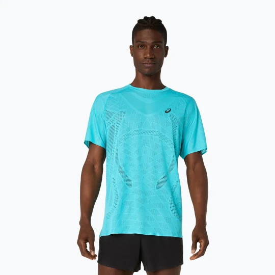Zdjęcie produktu Koszulka do biegania męska ASICS Metarun Top energy aqua Niebieski