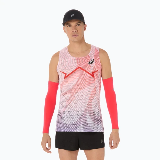 Zdjęcie produktu Koszulka do biegania męska ASICS Metaspeed Singlet flash red