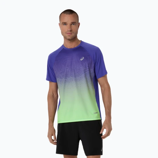 Zdjęcie produktu Koszulka do biegania męska ASICS Road Fade cobalt burst/illuminate green Niebieski