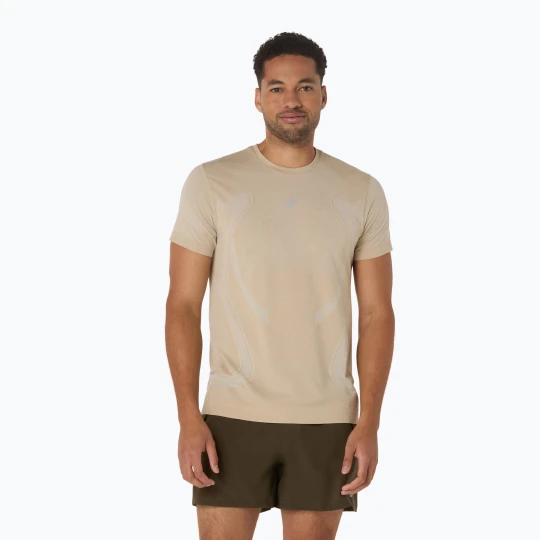Zdjęcie produktu Koszulka do biegania męska ASICS Road Seamless cream Beżowy