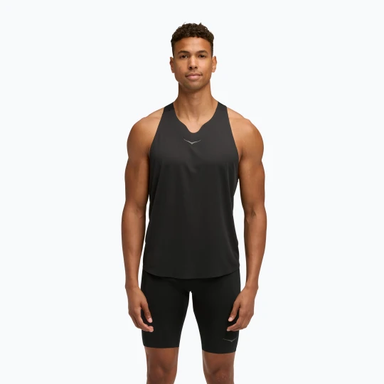 Zdjęcie produktu Koszulka do biegania męska HOKA Race Singlet hoka black
