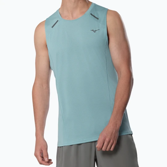 Zdjęcie produktu Koszulka do biegania męska Mizuno Active DryAeroFlow Tank Top aquifer Niebieski