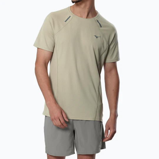 Zdjęcie produktu Koszulka do biegania męska Mizuno Active DryAeroFlow Tee elm Beżowy