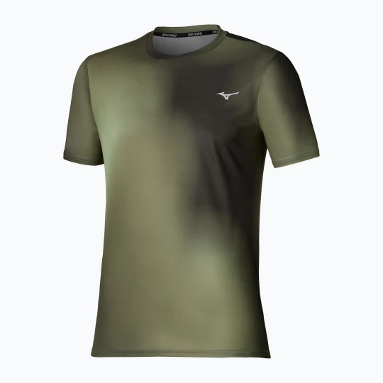 Zdjęcie produktu Koszulka do biegania męska Mizuno Core Graphic Short Sleeve forest night Zielony
