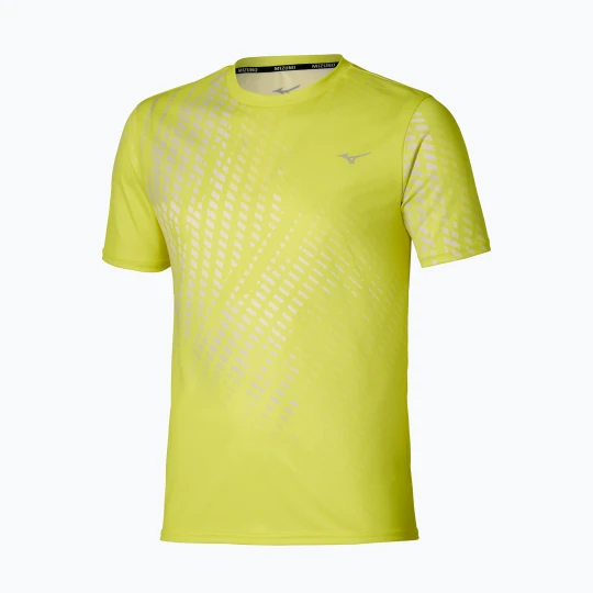 Zdjęcie produktu Koszulka do biegania męska Mizuno Core Graphic Tee lightning yellow