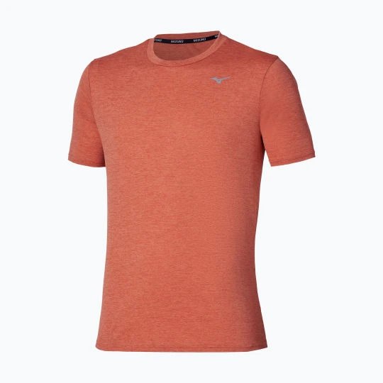 Zdjęcie produktu Koszulka do biegania męska Mizuno Core Impulse Short Sleeve Tee ginger Pomarańczowy