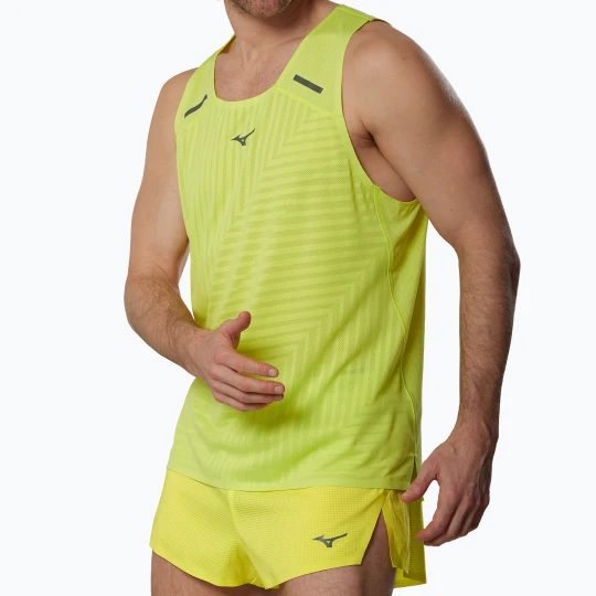 Zdjęcie produktu Koszulka do biegania męska Mizuno Tech Light Tank lightning yellow