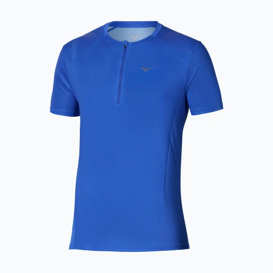 Zdjęcie produktu Koszulka do biegania męska Mizuno Trail Graphic Tee dazzling blue