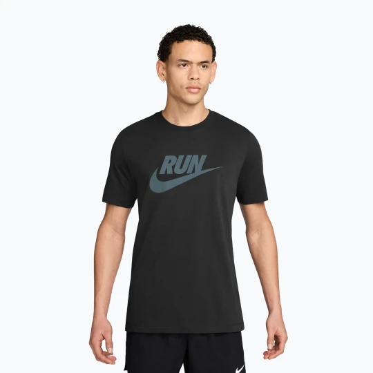 Zdjęcie produktu Koszulka do biegania męska Nike Dri-Fit Running black/mineral slate