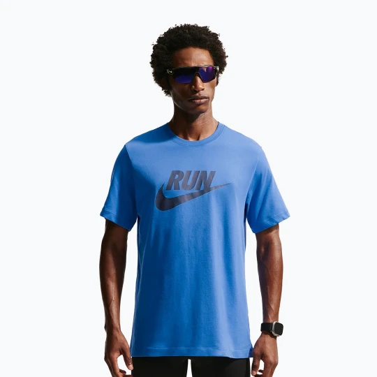 Zdjęcie produktu Koszulka do biegania męska Nike Dri-Fit Running blue crystal/thunder blue