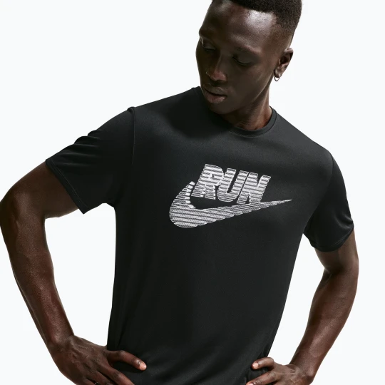 Zdjęcie produktu Koszulka do biegania męska Nike Miler Dri-Fit UV black/white