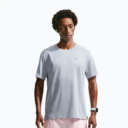 Zdjęcie produktu Koszulka do biegania męska Nike Miler Dri-Fit UV grey fog / particle grey