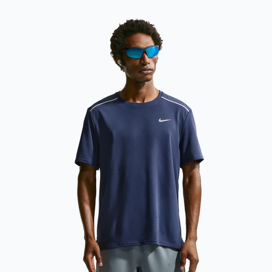 Zdjęcie produktu Koszulka do biegania męska Nike Miler Dri-Fit UV midnight navy Granatowy