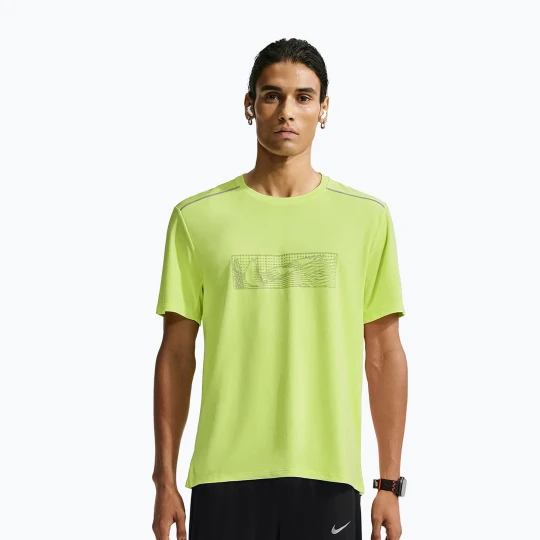 Zdjęcie produktu Koszulka do biegania męska Nike Miler light lemon twist Zielony