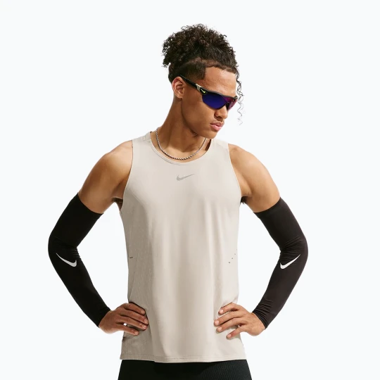 Zdjęcie produktu Koszulka do biegania męska Nike Stride cream Ii/sail Beżowy