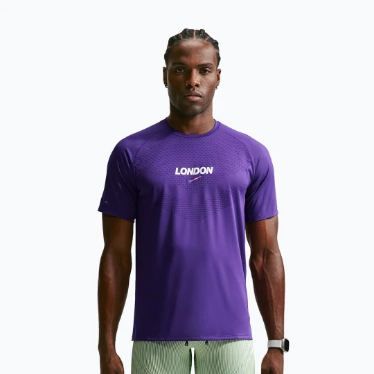 Zdjęcie produktu Koszulka do biegania męska Nike Stride Dri-Fit ADV court purple Fioletowy