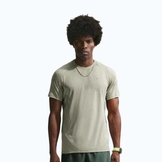 Zdjęcie produktu Koszulka do biegania męska Nike Stride Dri-Fit ADV spruce fog / light army Beżowy