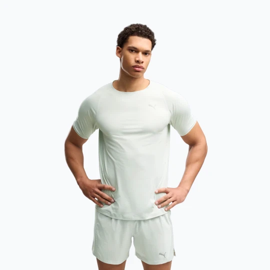 Zdjęcie produktu Koszulka do biegania męska PUMA Run Cloudspun Tee creme de mint Zielony