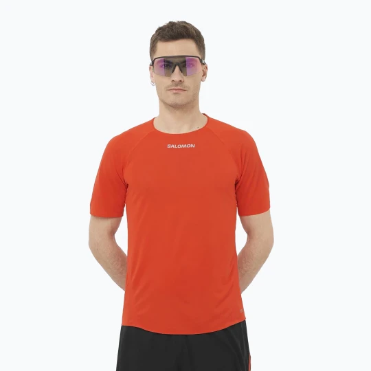 Zdjęcie produktu Koszulka do biegania męska Salomon S / Lab Speed Tee flery red Pomarańczowy