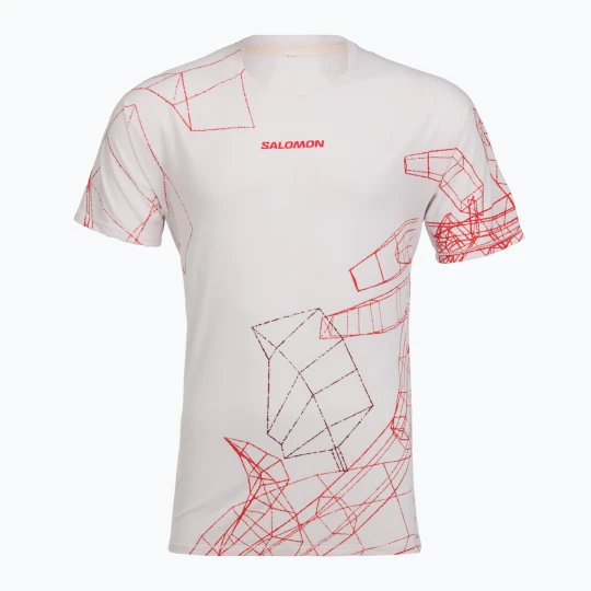 Zdjęcie produktu Koszulka do biegania męska Salomon S\Lab Speed Tee SS lilac ash Biały