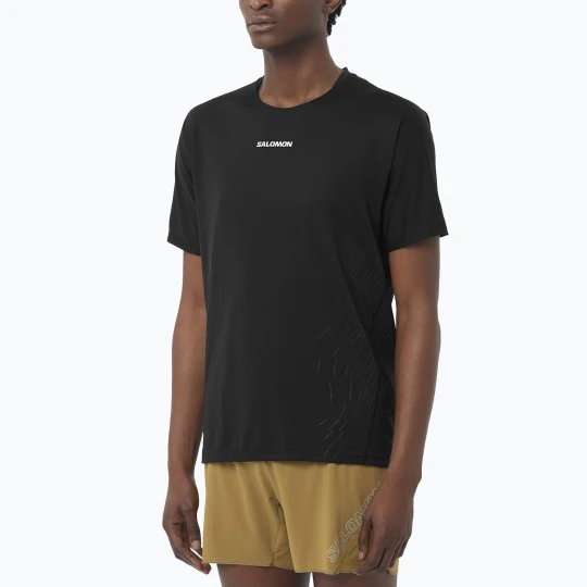 Zdjęcie produktu Koszulka do biegania męska Salomon Sense Aero GFX deep black
