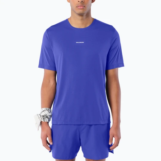Zdjęcie produktu Koszulka do biegania męska Salomon Shakeout Core SS Tee clematis blue