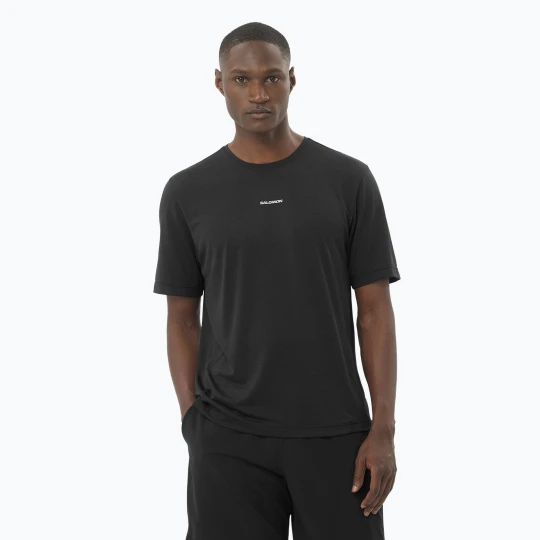 Zdjęcie produktu Koszulka do biegania męska Salomon SHAKEout Core deep black