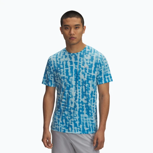 Zdjęcie produktu Koszulka do biegania męska Under Armour Launch Printed stream / reflective Niebieski