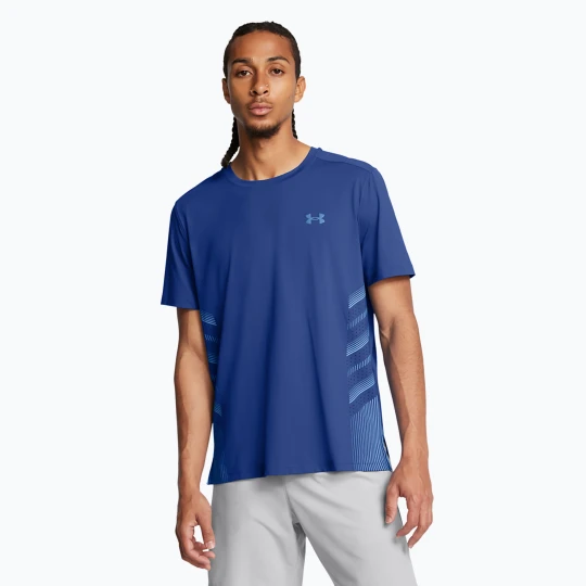 Zdjęcie produktu Koszulka do biegania męska Under Armour UA Launch Elite Graphic tech blue / horizon blue / reflective