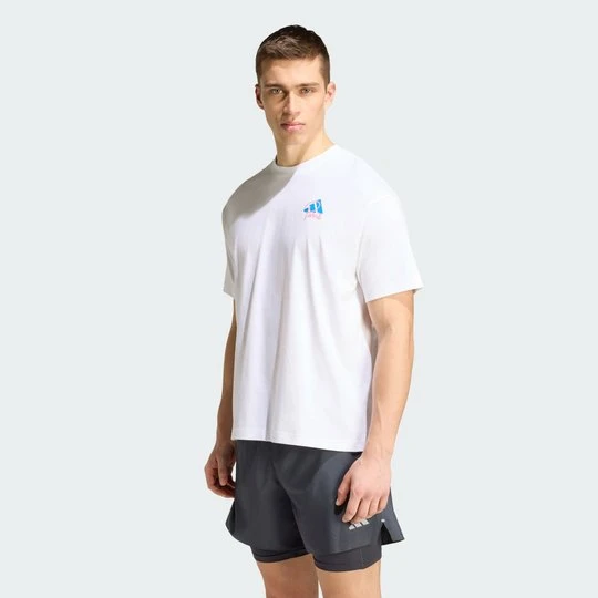 Zdjęcie produktu KOSZULKA DO BIEGANIA Z GRAFIKĄ PARIS Adidas biały