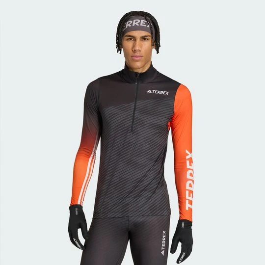 Zdjęcie produktu Koszulka do biegów narciarskich Terrex Xperior Race Adidas pomarańczowy
