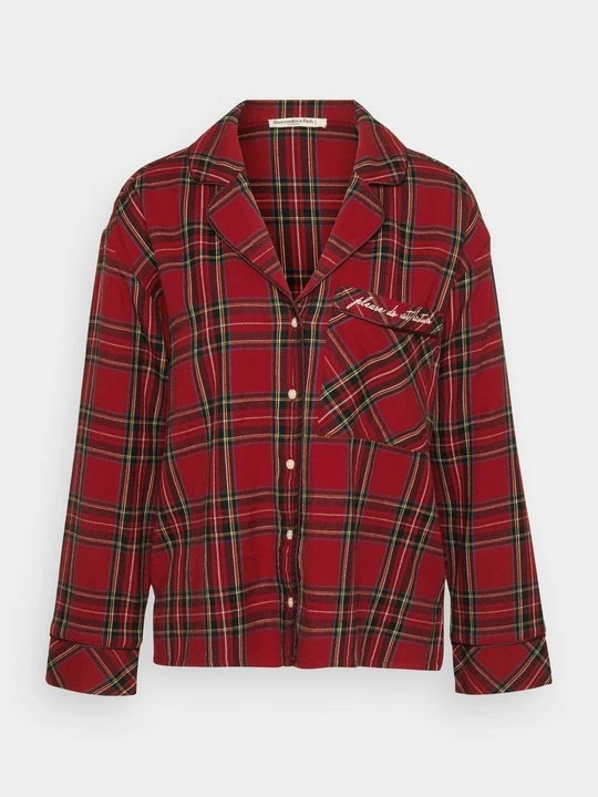 Zdjęcie produktu Koszulka do spania Abercrombie & Fitch czerwony