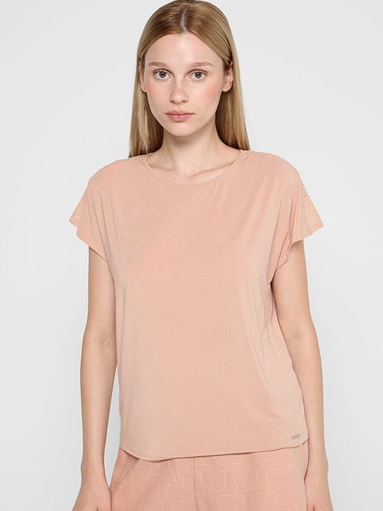 Zdjęcie produktu Koszulka do spania Calvin Klein morelowy