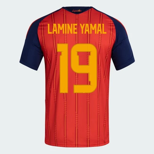 Zdjęcie produktu Koszulka domowa Hiszpania 26 Winner Lamine Yamal Adidas Vivid Red