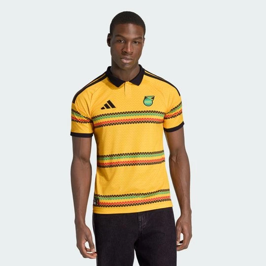 Zdjęcie produktu Koszulka domowa Jamajka 26 x Bob Marley Adidas Bold Gold